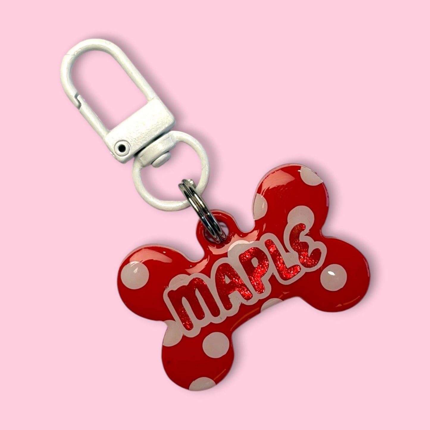 Polkadot Pet ID Tag