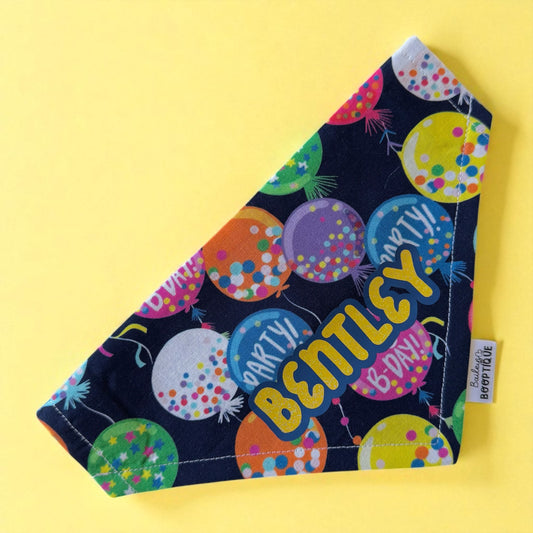 Happy B'day Balloons Custom Bandana