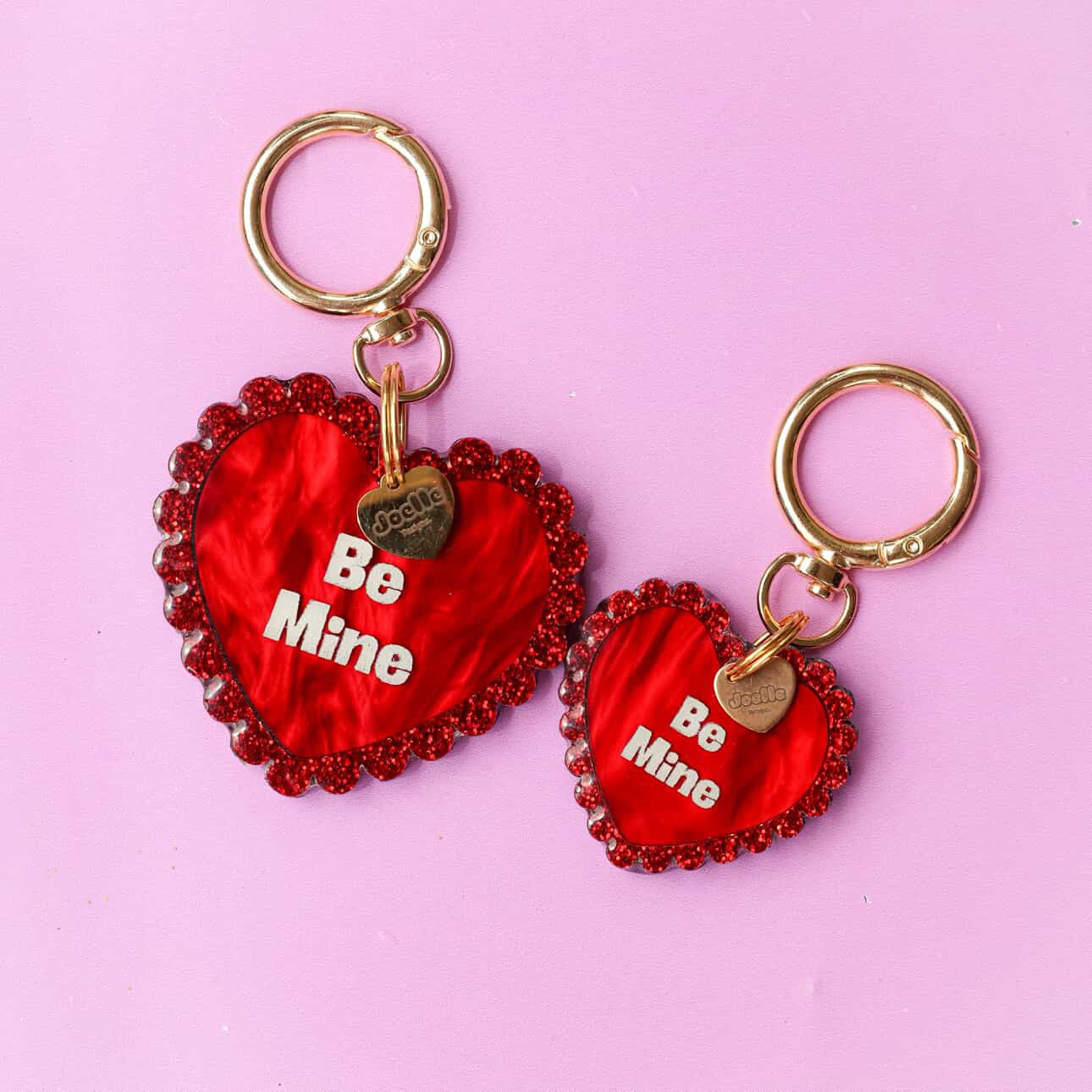 Be Mine Pet ID Tag with QR code || Joelle Designs