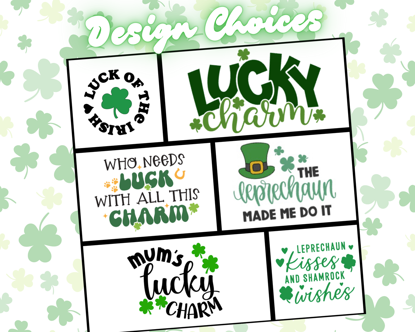 Pre-Designed St. Patricks Bandanas