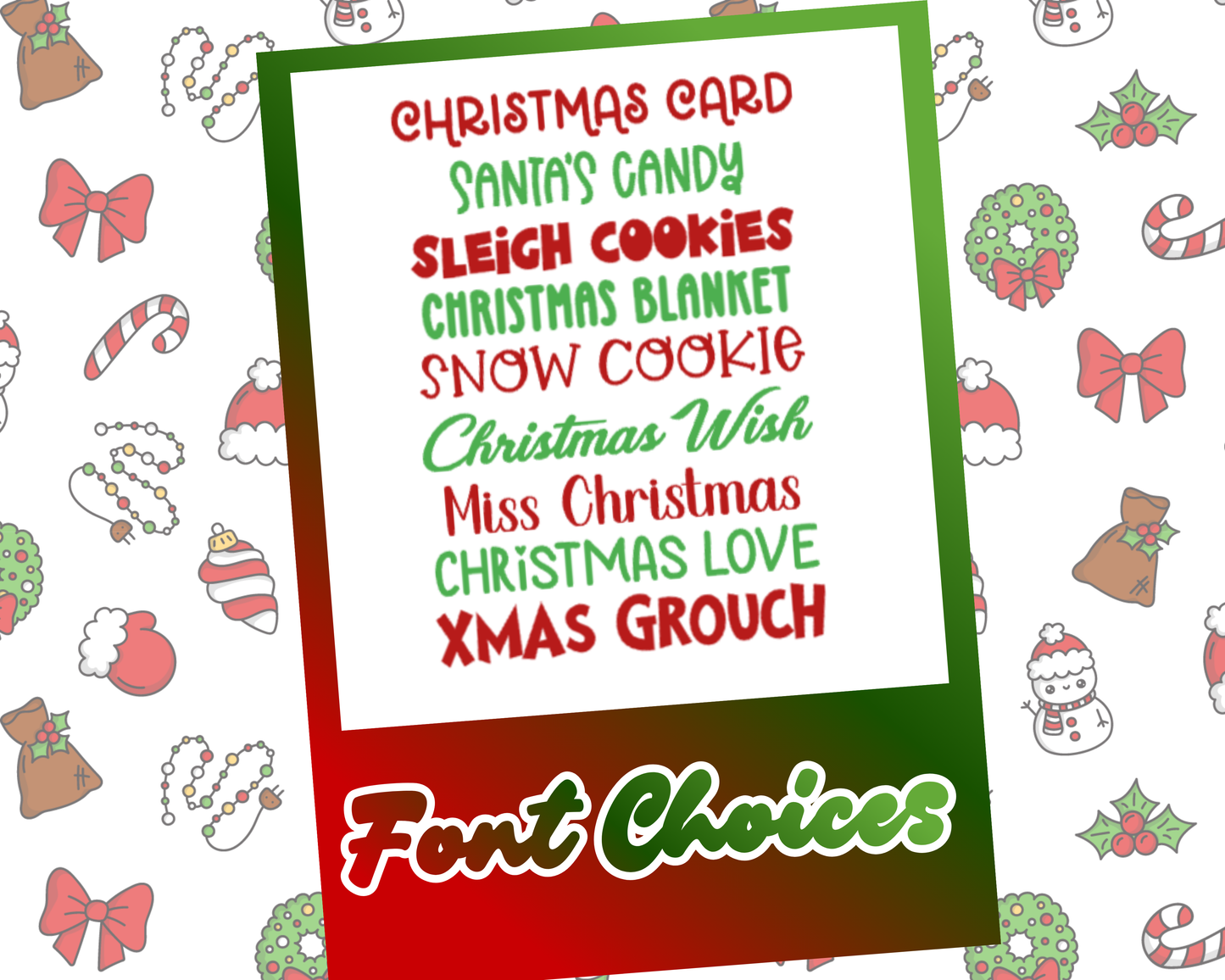 Christmas Grouch Resin ID Tag