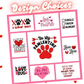 Pre-Designed Valentines Bandanas