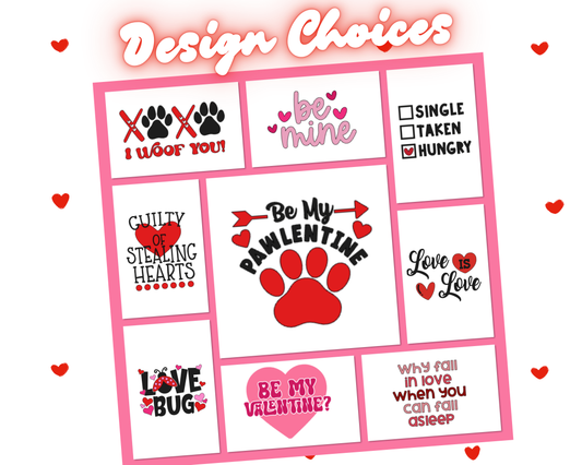 Pre-Designed Valentines Bandanas