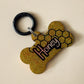 Honeycomb Glitz Bee Pet ID Tag