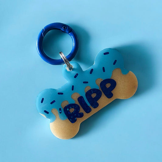 Donut Glaze Pet ID Tag