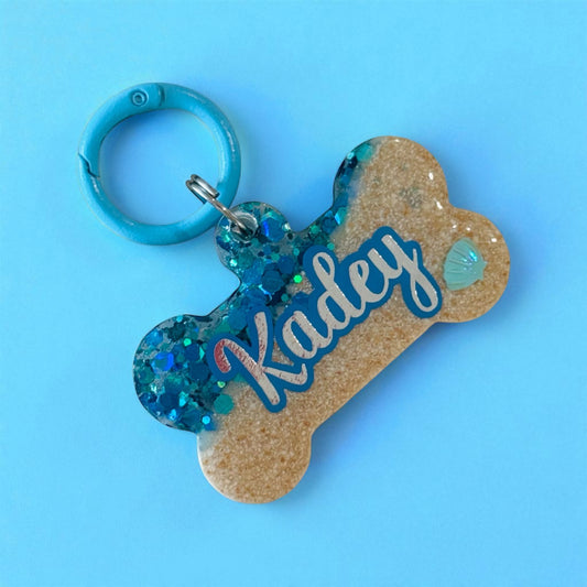Mermaid Sand Pet ID Tag