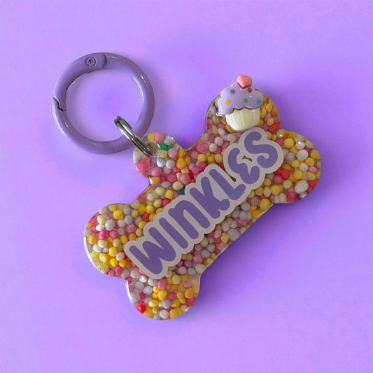 Cupcake Sprinkles Pet ID Tag