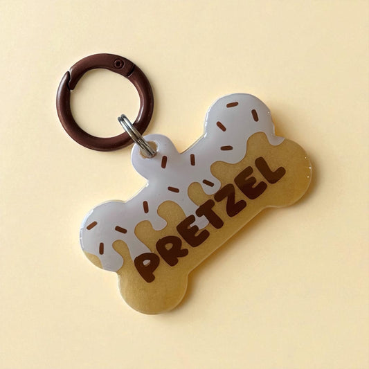 Donut Glaze Pet ID Tag