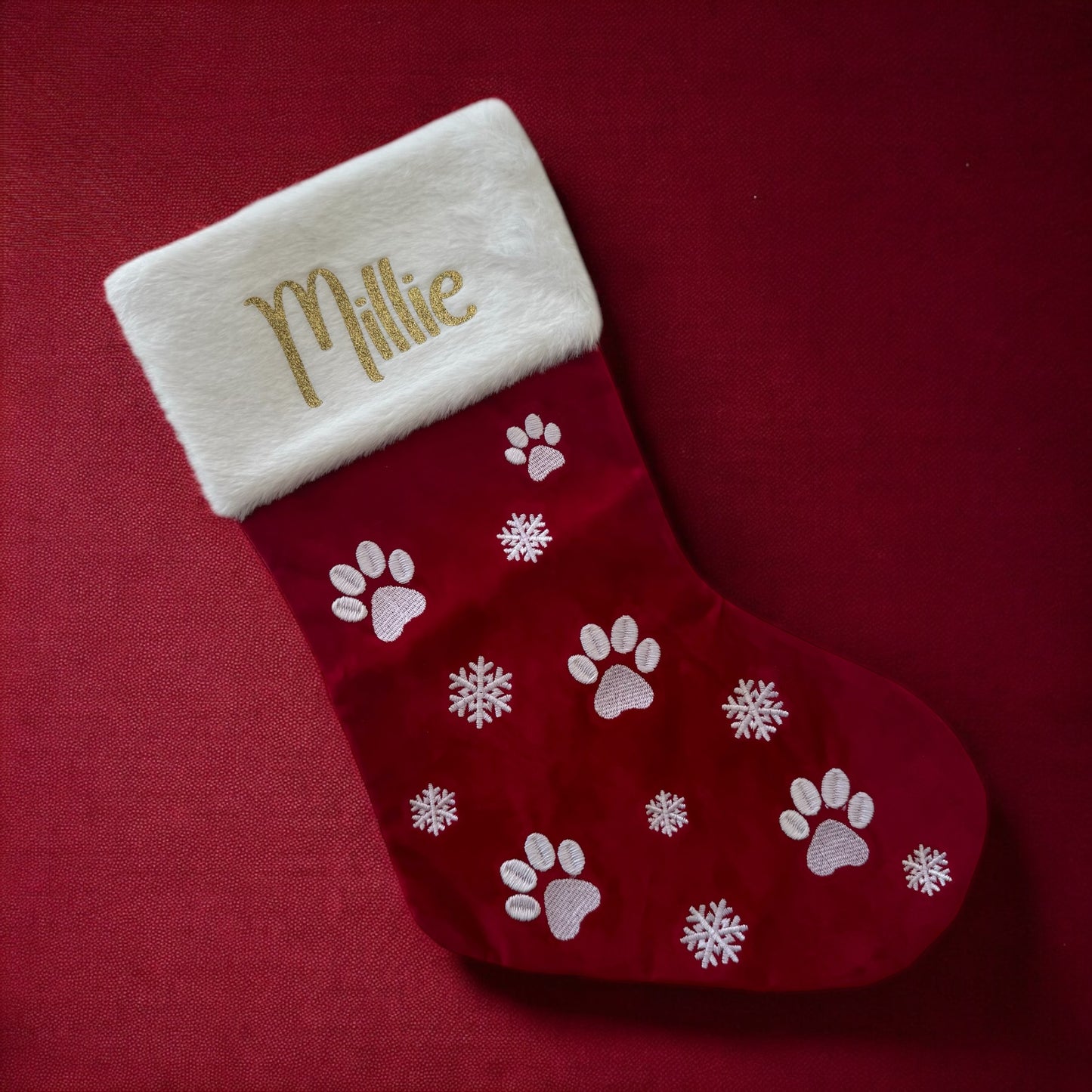 Personalised Pet Christmas Stockings; 2 Colours