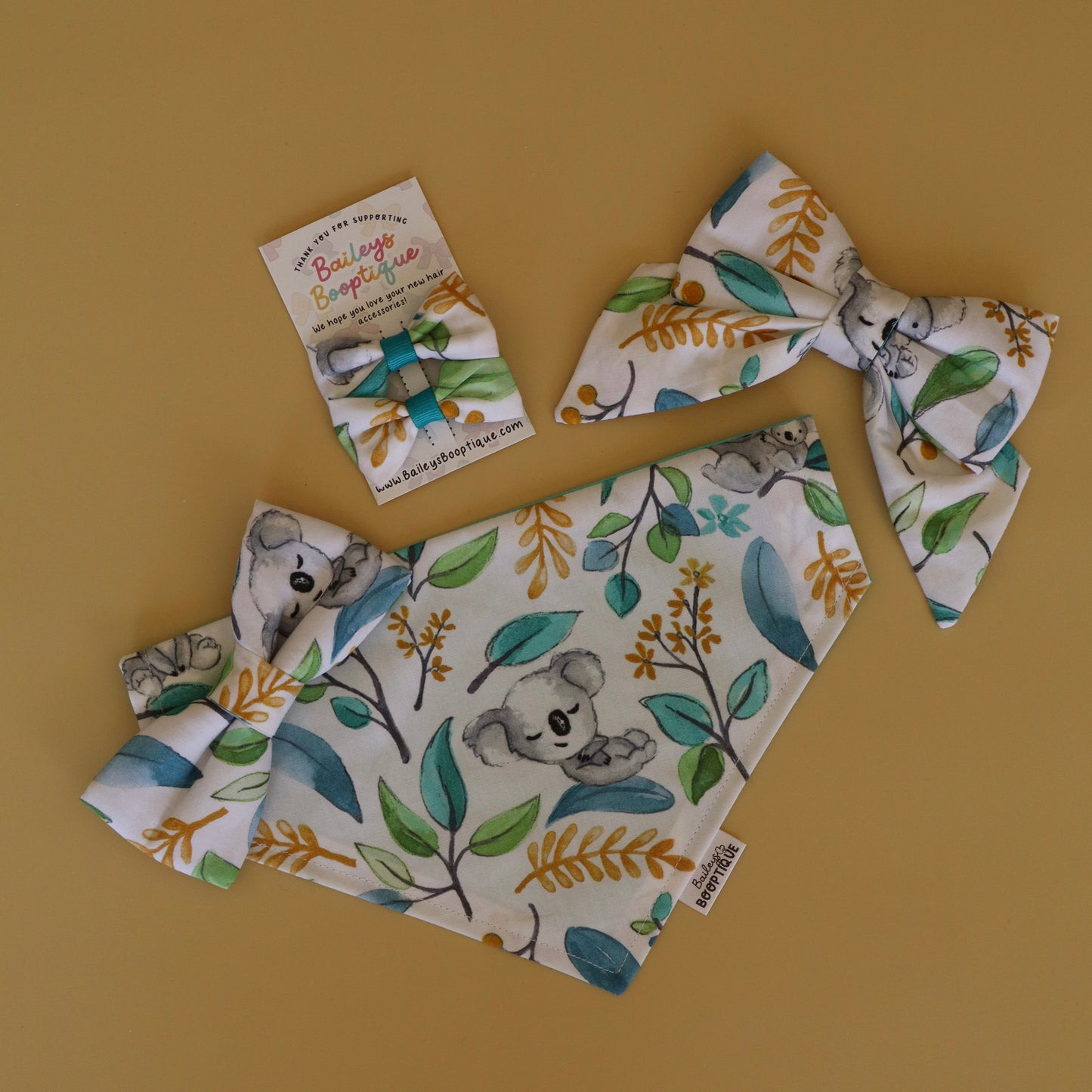 Koala Cuteness Collar Bows
