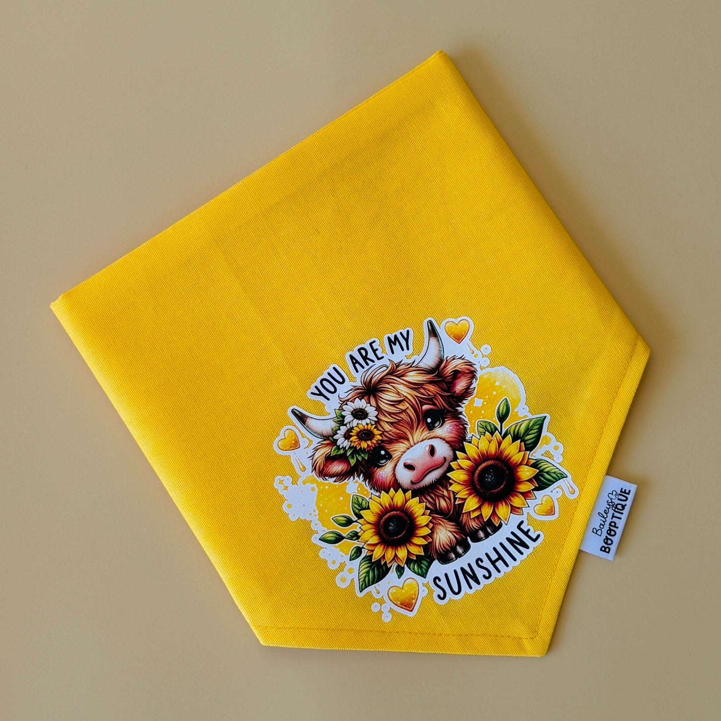 You are my sunshine cow Bandana
