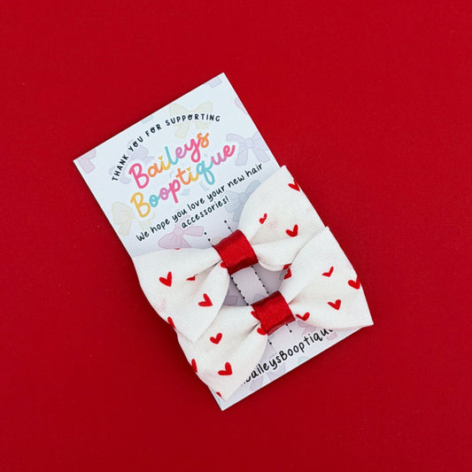 From The Heart Mini Hair Bows
