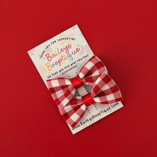 Picnic Date Mini Hair Bows