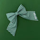 Clover Check Collar Bows