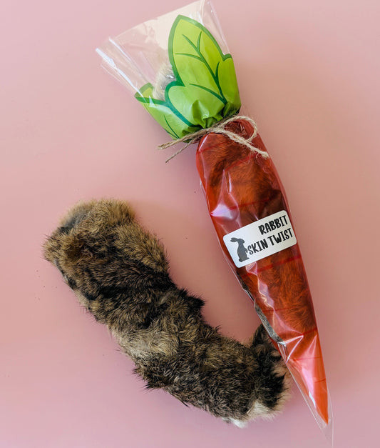 Rabbit Skin Twist with Fur