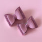 Pink Shimmer Mini Hair Bows