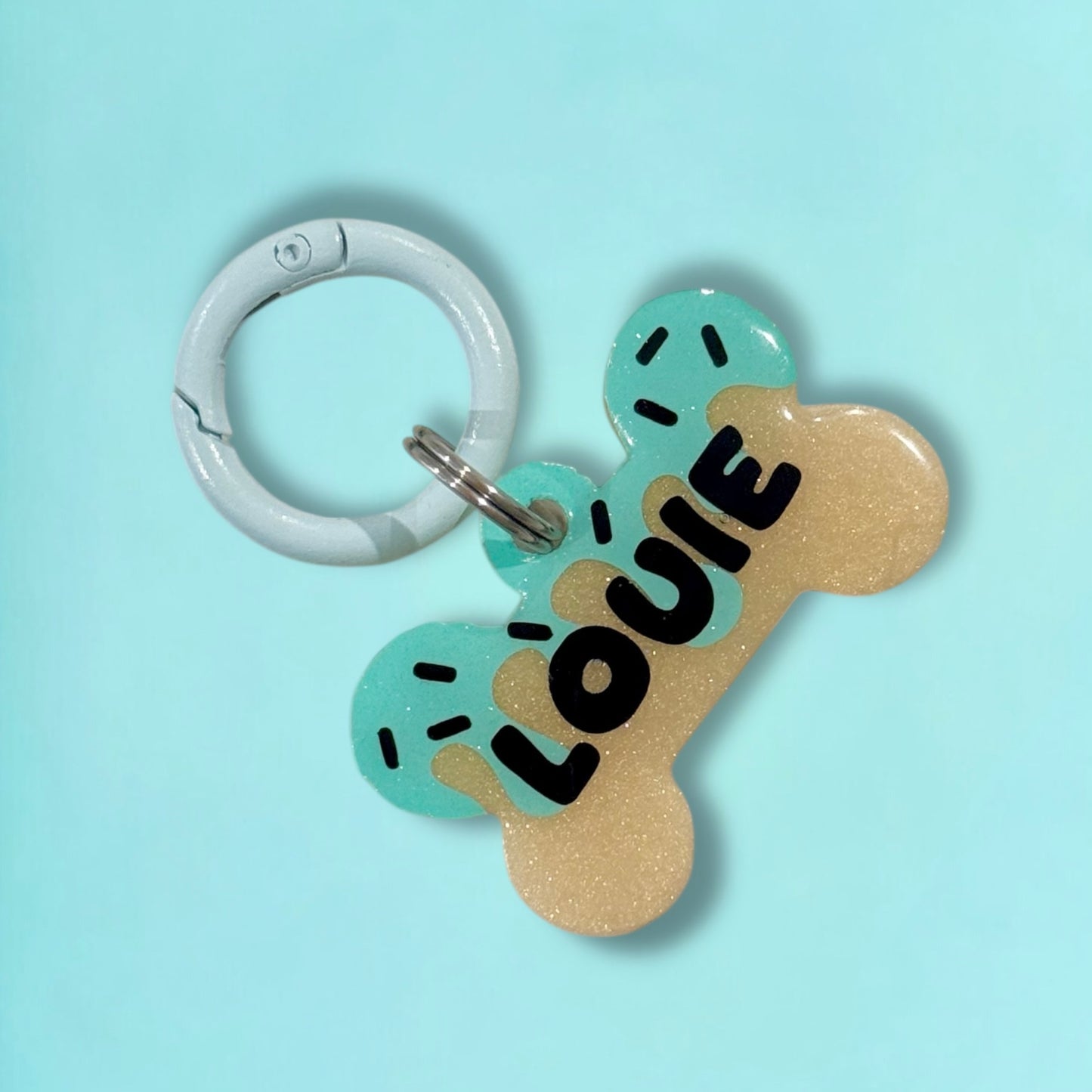 Donut Glaze Pet ID Tag