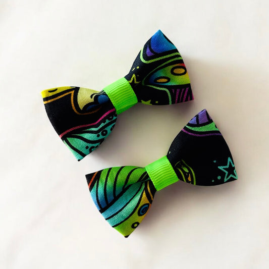 Fungi Fiesta Mini Hair Bows