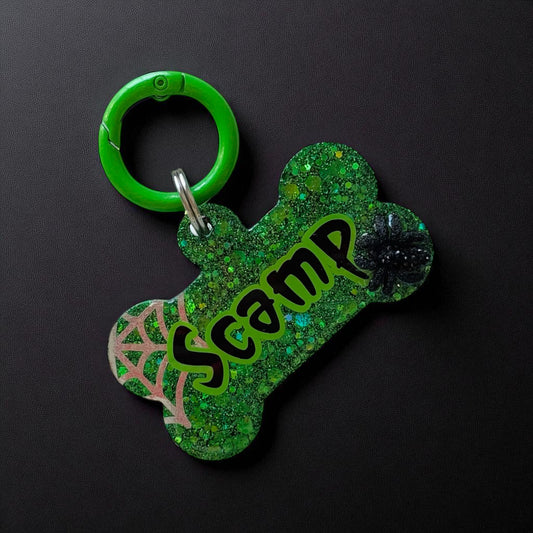 Spider Senses Halloween Resin ID Tag