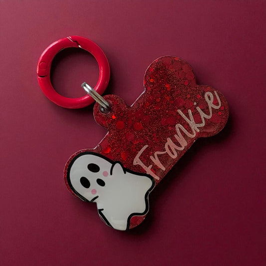 Bootiful Halloween Resin ID Tag