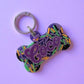 Creepy Confetti Halloween Resin ID Tag