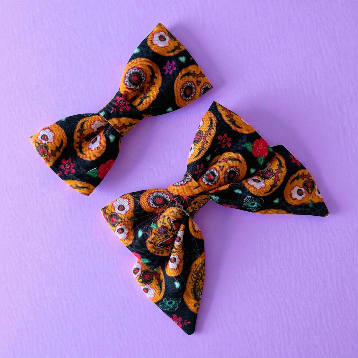 Pretty Pumpkins Collar Bows