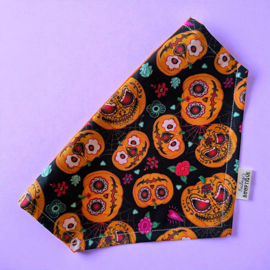Pretty Pumpkins Custom Halloween Bandana