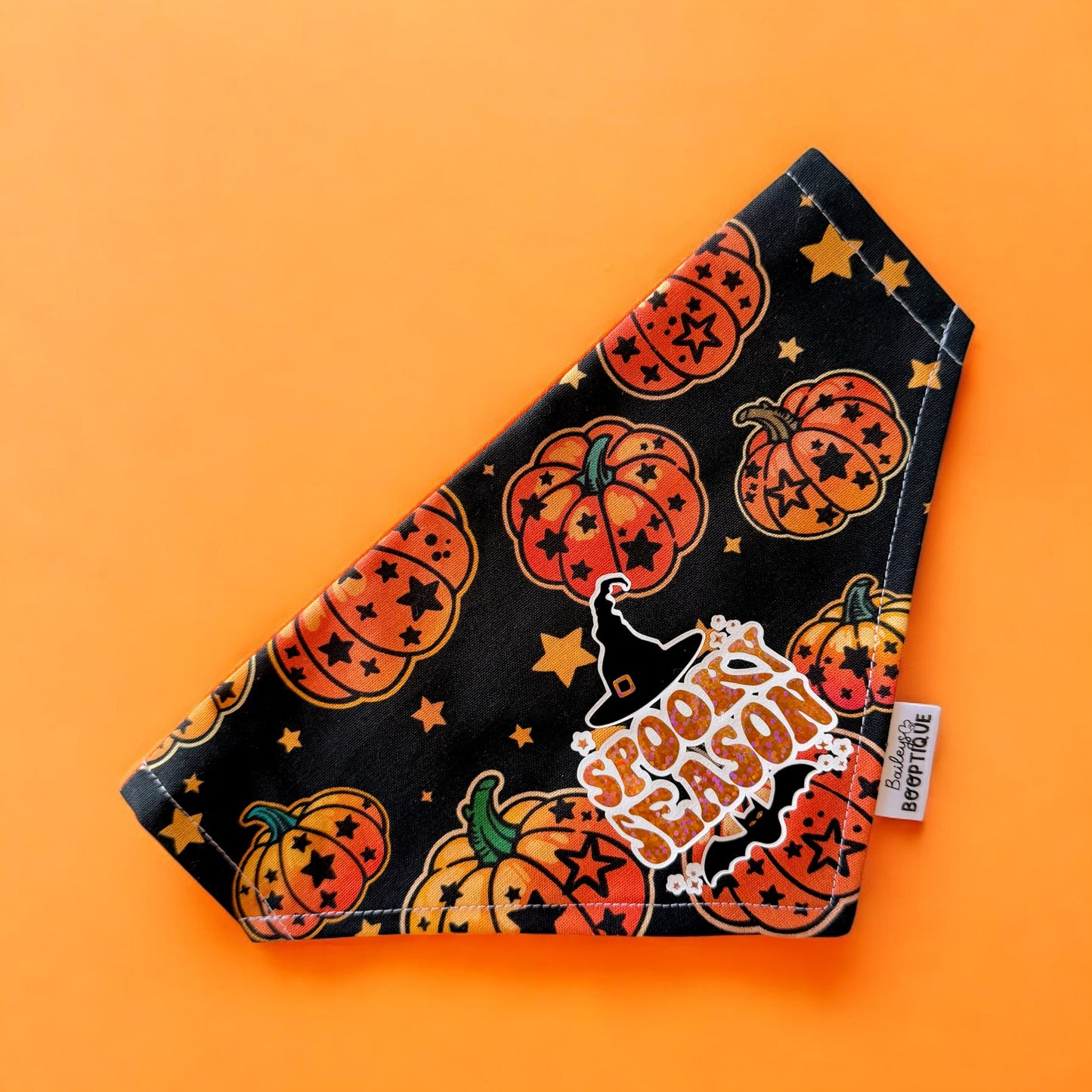 Starlit Pumpkins Custom Halloween Bandana
