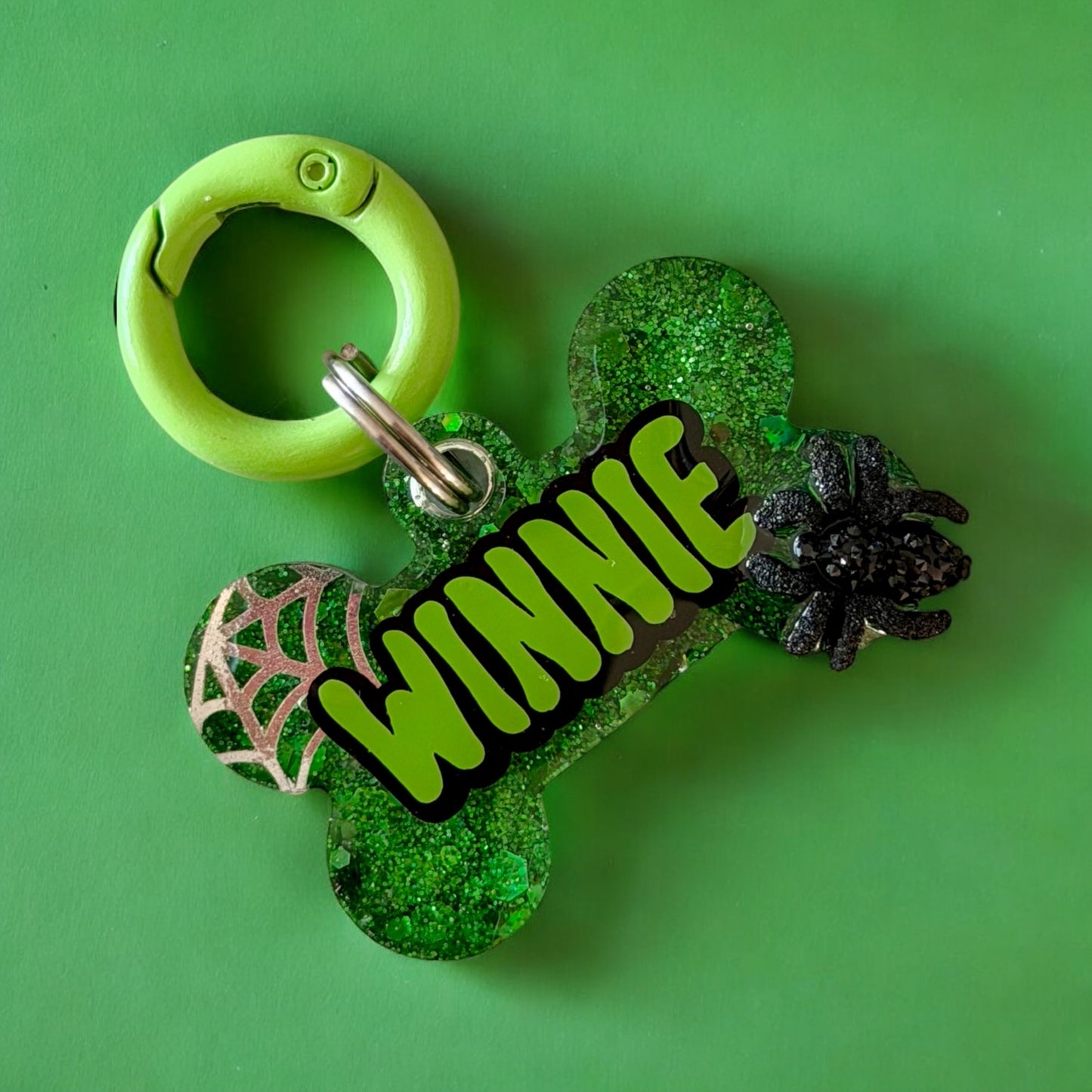 Spider Senses Halloween Resin ID Tag