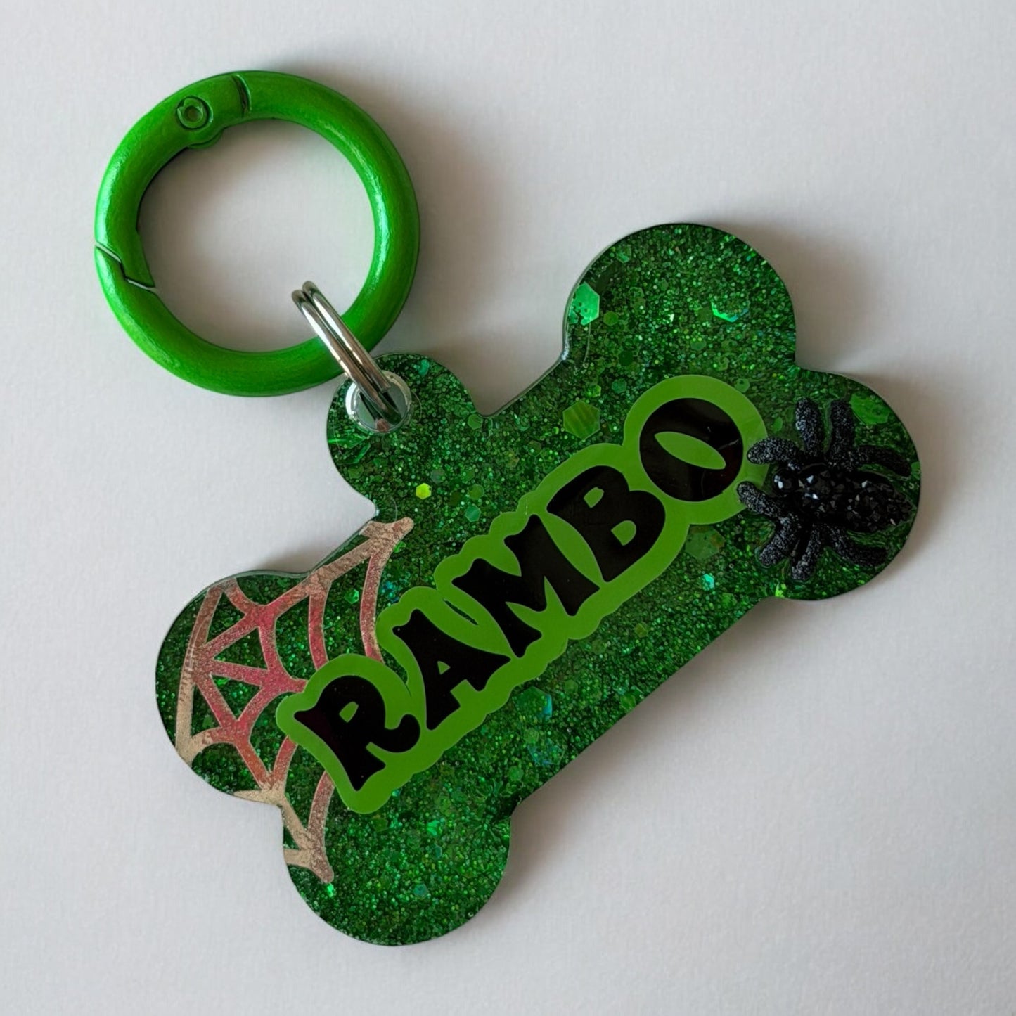 Spider Senses Halloween Resin ID Tag