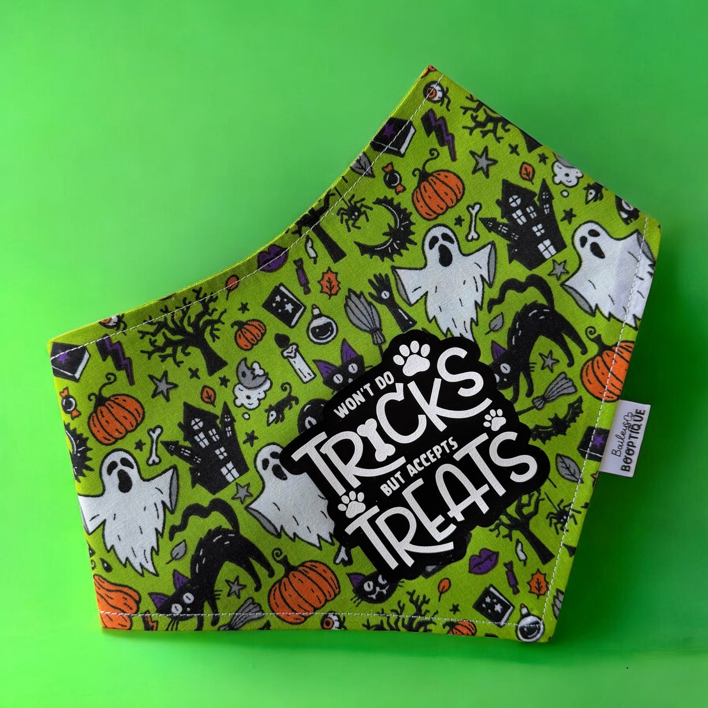 Green Ghosty's Custom Halloween Bandana