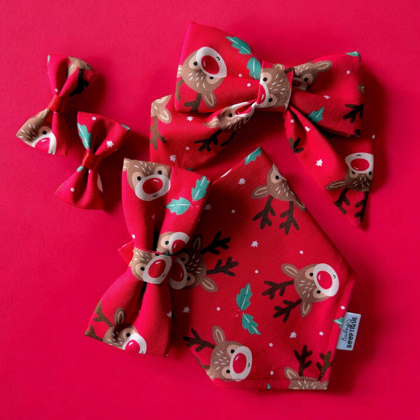 Rudolf Reindeer Custom Bandana