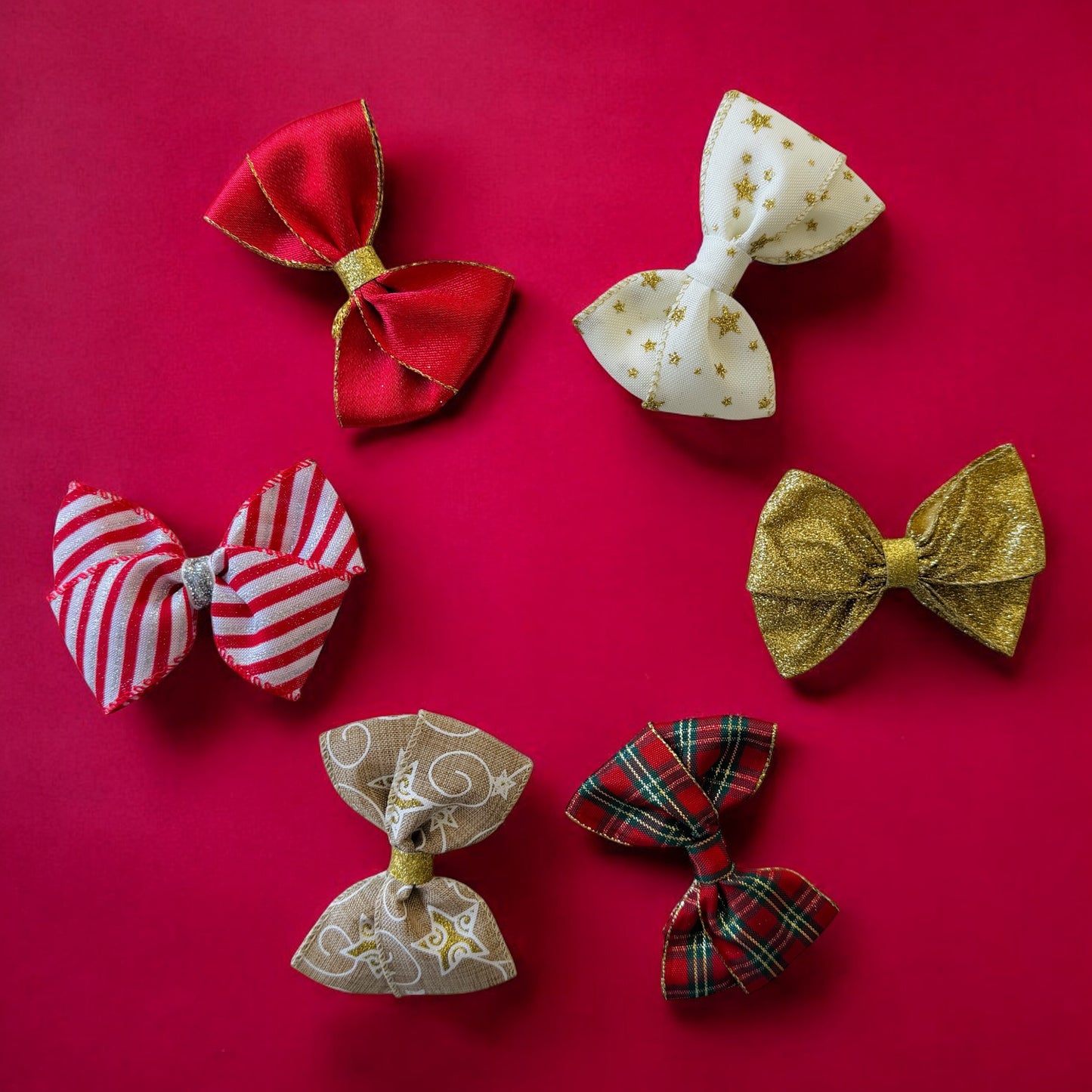 Christmas Ribbon Hair Bows