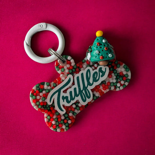 Christmas Tree Resin ID Tag