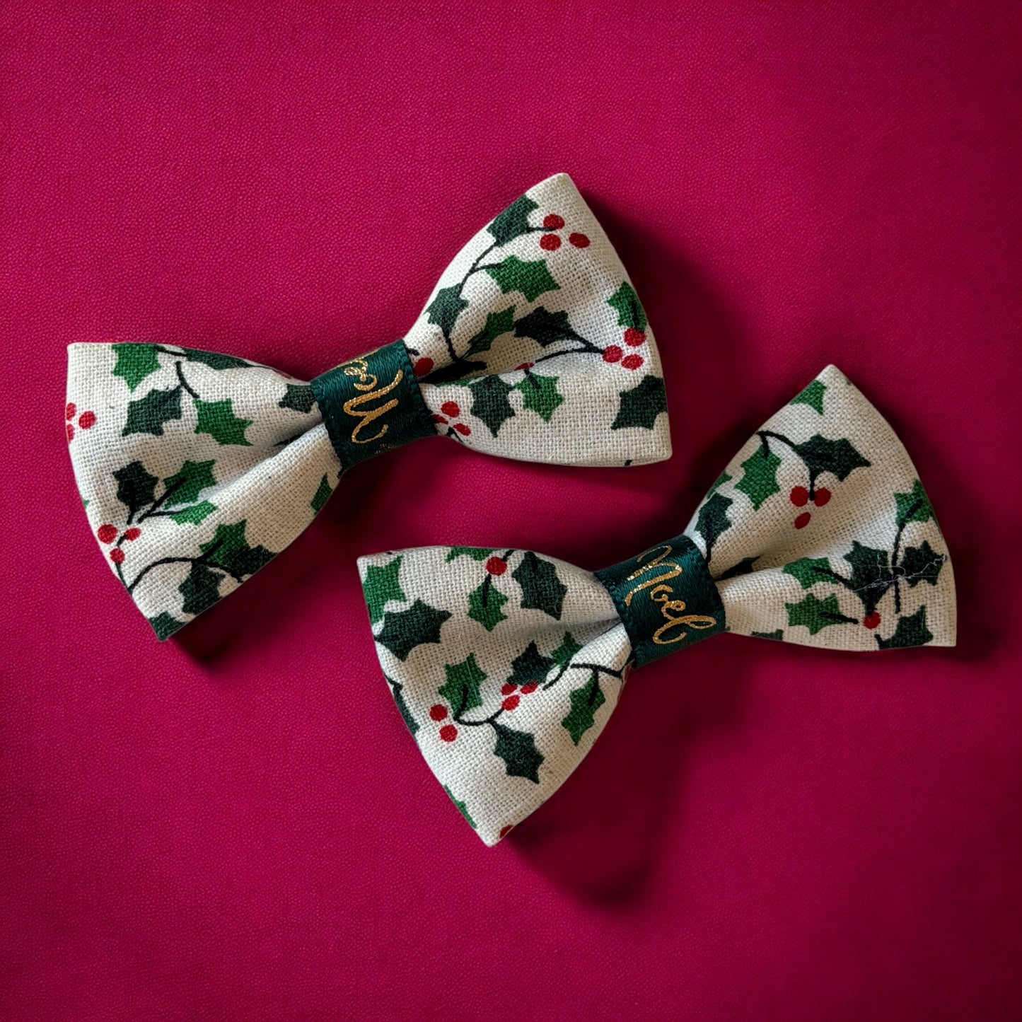 Happy Holly-days Mini Hair Bows