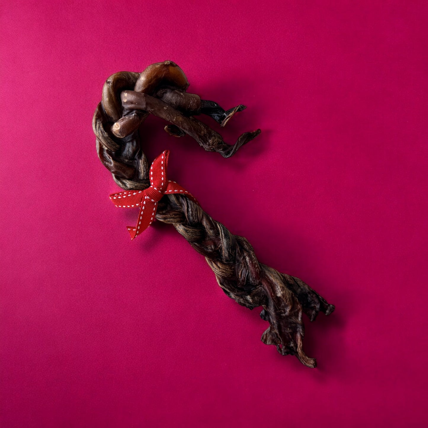 Braided Pork Pizzle Candy Cane