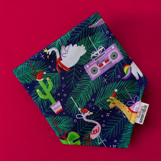 Quirky Christmas Custom Bandana