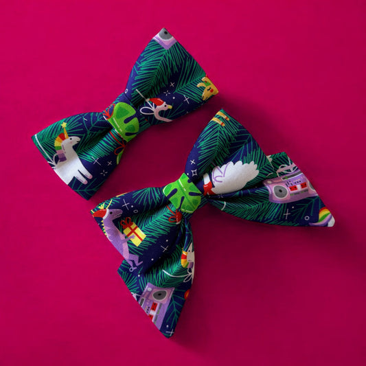 Quirky Christmas Collar Bows
