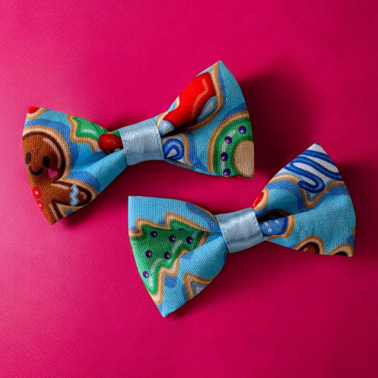 Christmas Cookies Mini Hair Bows