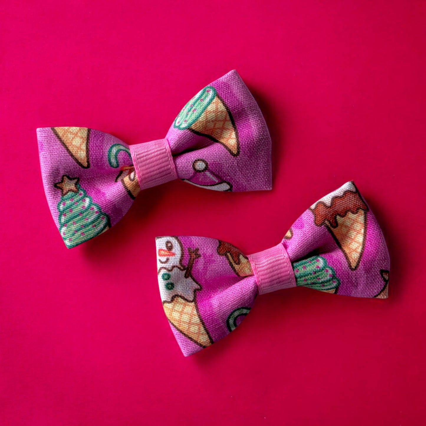 Christmas Sweet Treat Mini Hair Bows