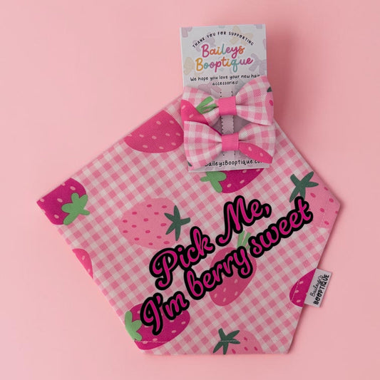 Strawberry Kisses Custom Bandanas