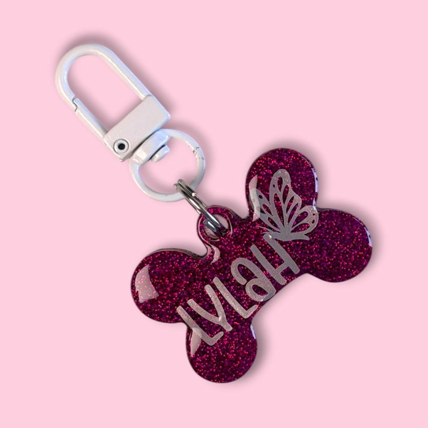 Butterfly Pet ID Tag