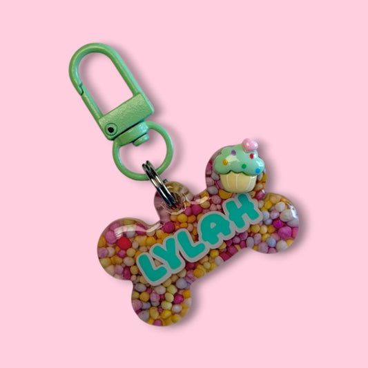 Cupcake Sprinkles Pet ID Tag