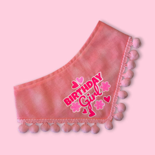 Birthday Girl Custom Bandana