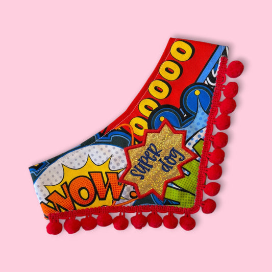 Super Dog Embroidered Bandana
