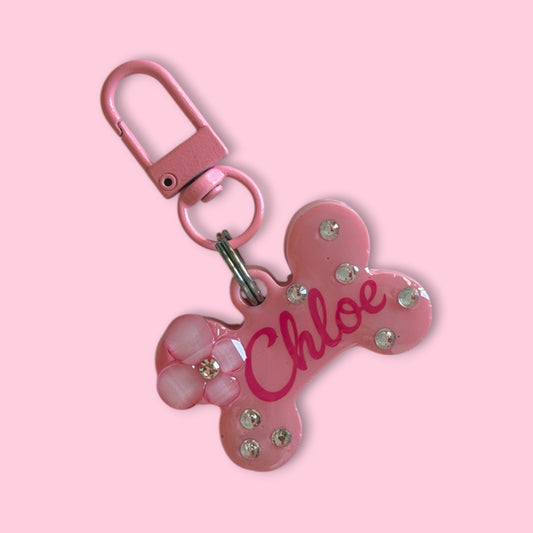 Butterfly & Bling Pet ID Tag