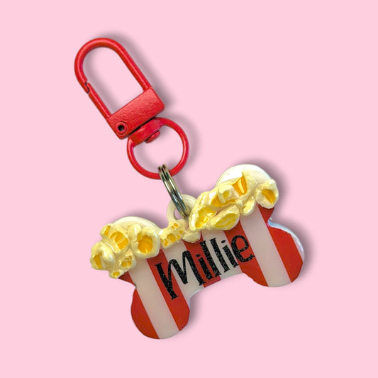 Popcorn Bucket Pet ID Tag
