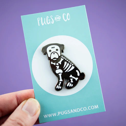 Skelo Dog Enamel Pin